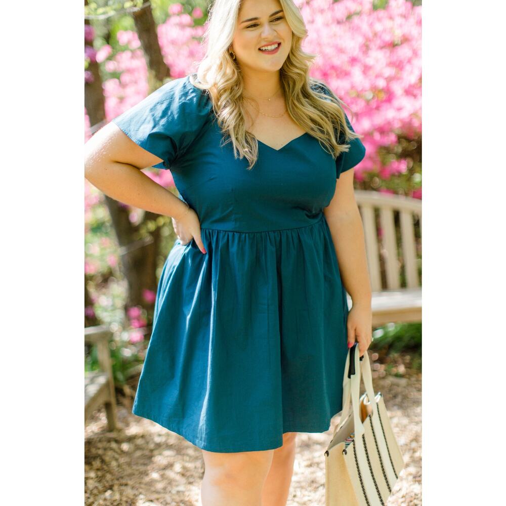 Carla Kiley Collection Angela Dress in Teal XL
